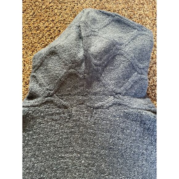 Universal Thread Blue Knit Hooded Poncho Sweater NWT Boho Fall Cozy - Picture 7 of 8
